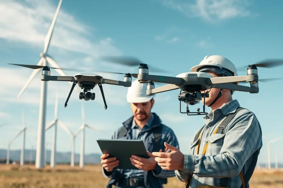 风力发电无人机巡检训练仿真